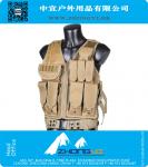 Military Tactical Airsoft Vest Black tan green camo MOLLE Nylon Combat Paintball Tactical Vest